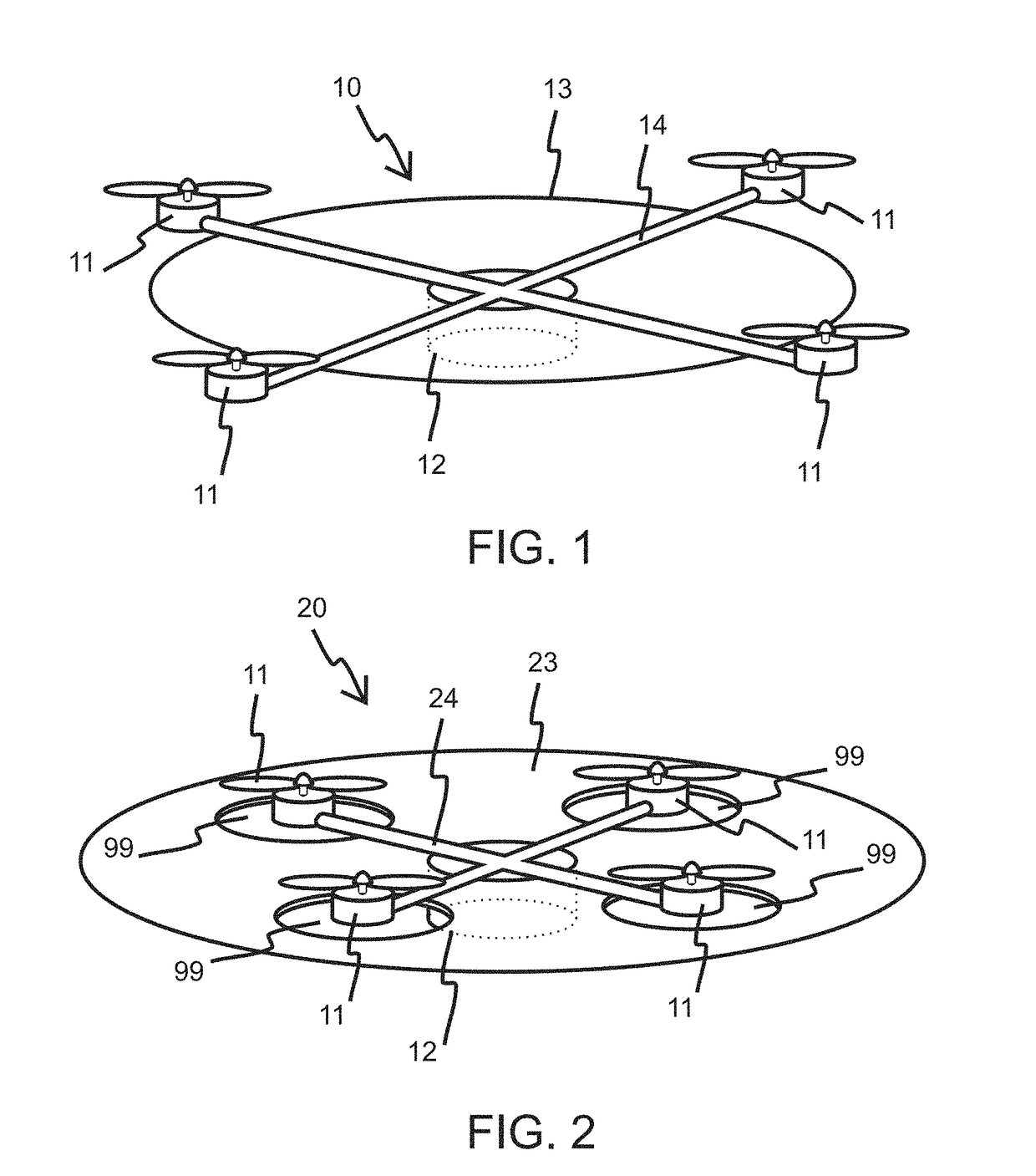 Shadow casting drone