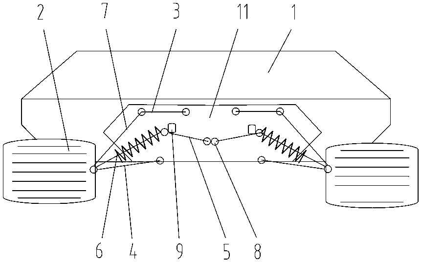 A retractable suspension