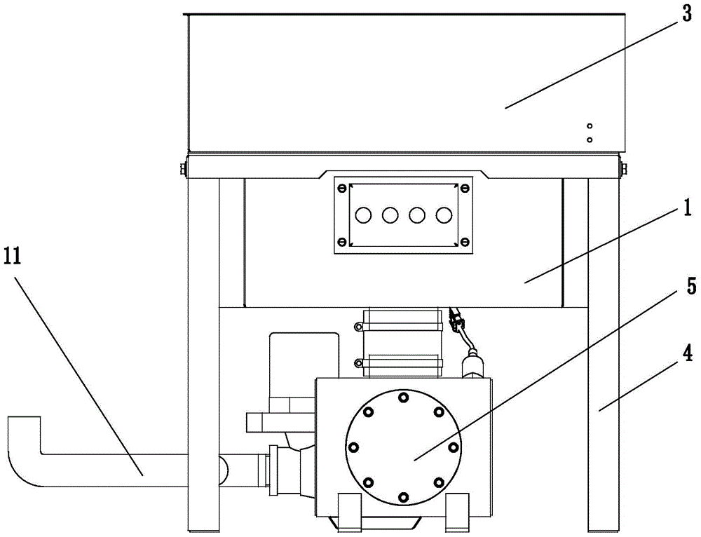 High-speed EMU mop rinsing basin