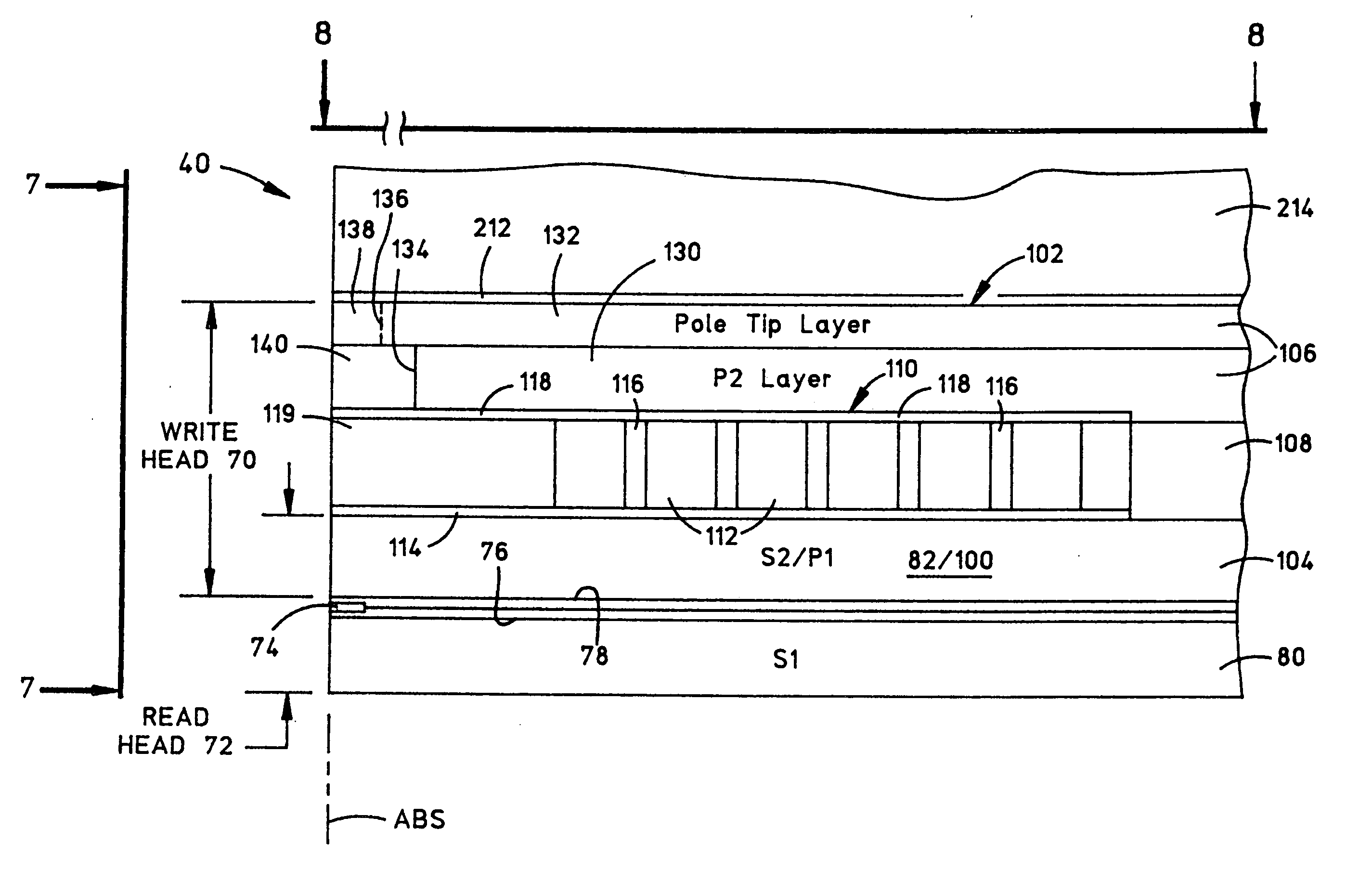 Method of making a perpendicular recording magnetic head pole tip with an etchable adhesion CMP stop layer