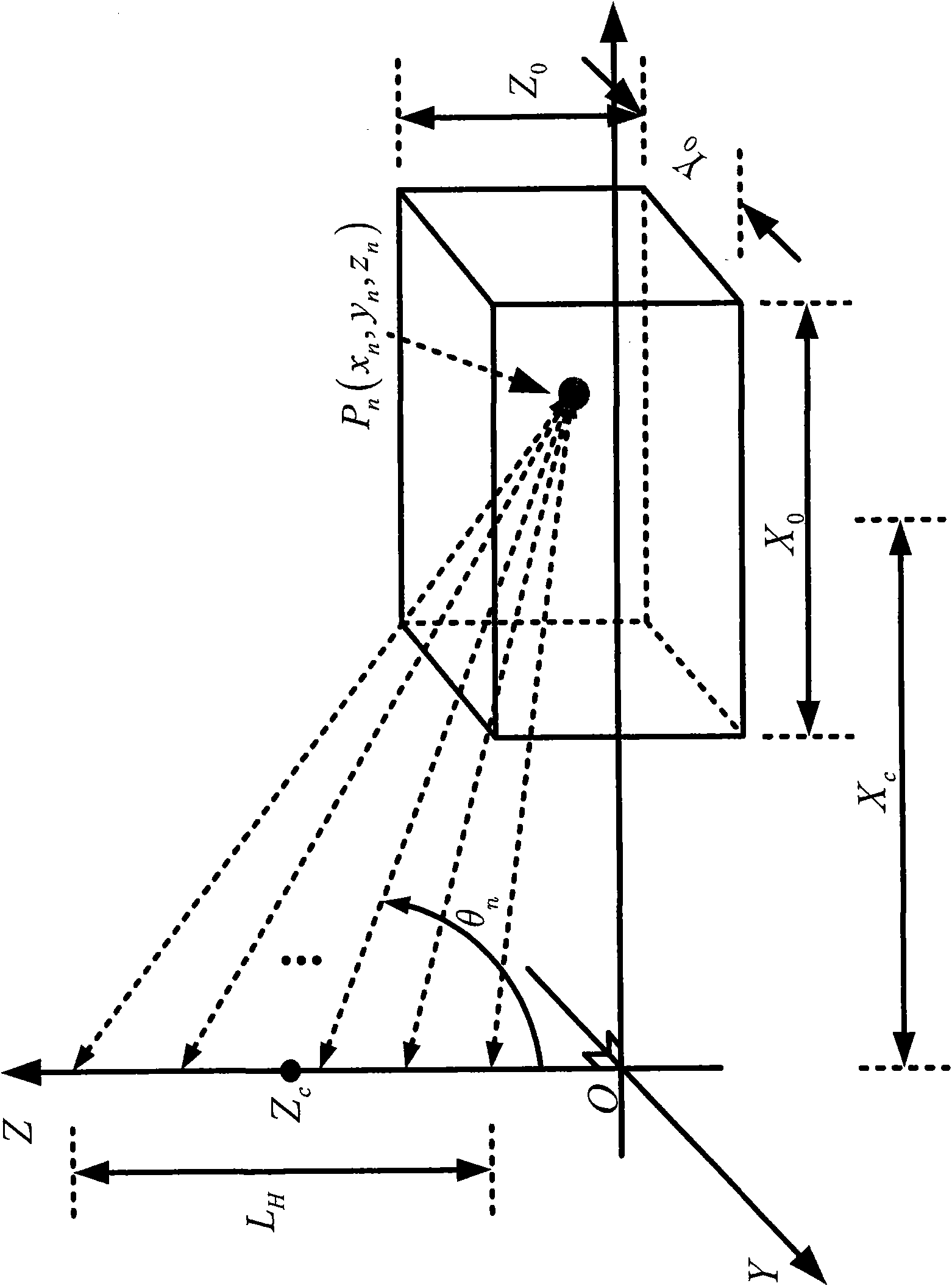 Three-dimensional focus imaging method of side-looking chromatography synthetic aperture radar