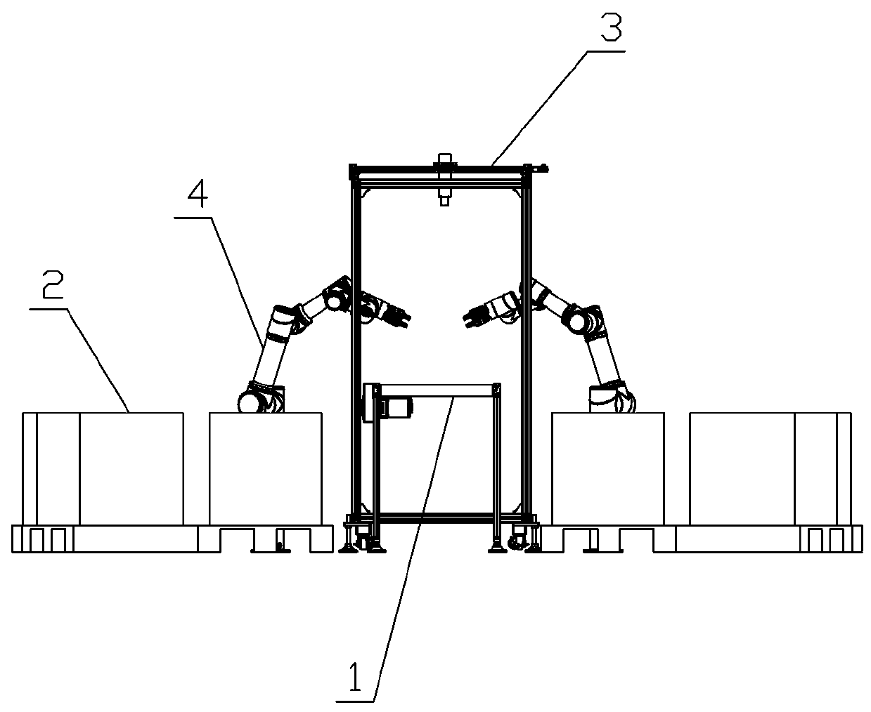 Vision-based collaborative robot logistics sorting system and using method thereof