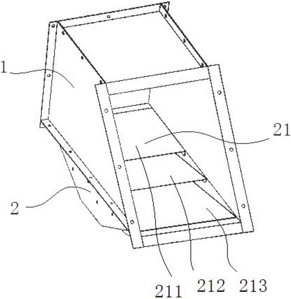 Gliding gravitational dust removal device