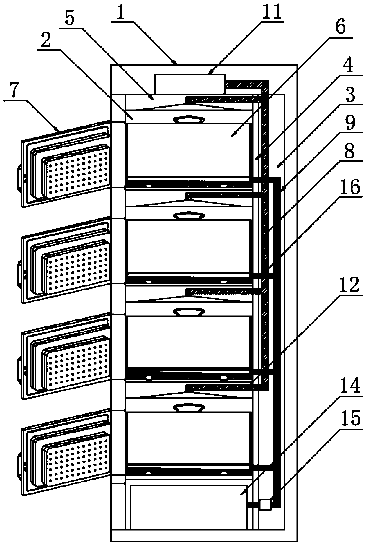 Portable sterilization device after minimally invasive operation in urinary surgery department