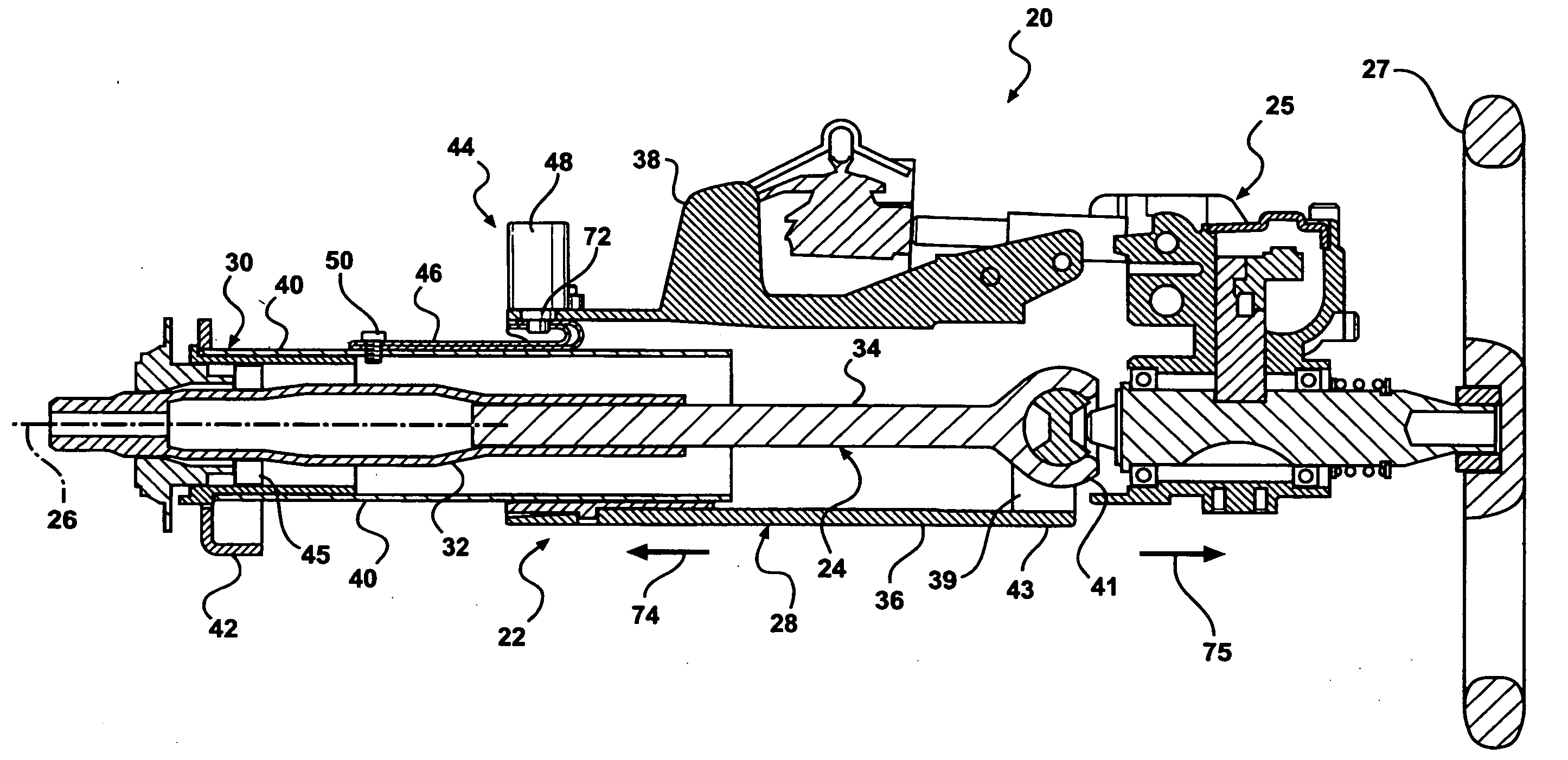 Collapsible steering column assembly