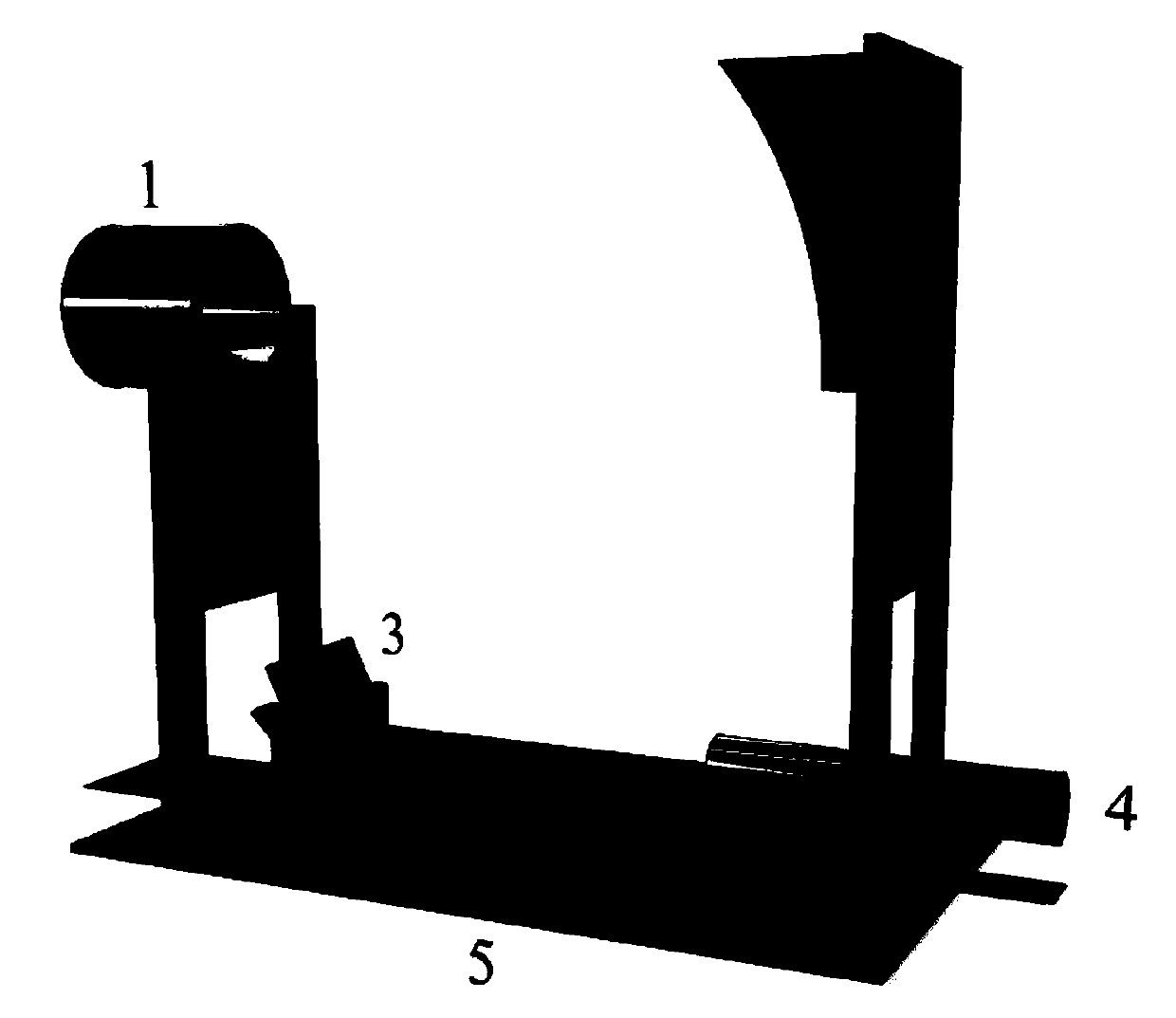 THz wave transmission beaming system realizing large angle adjustability of output direction