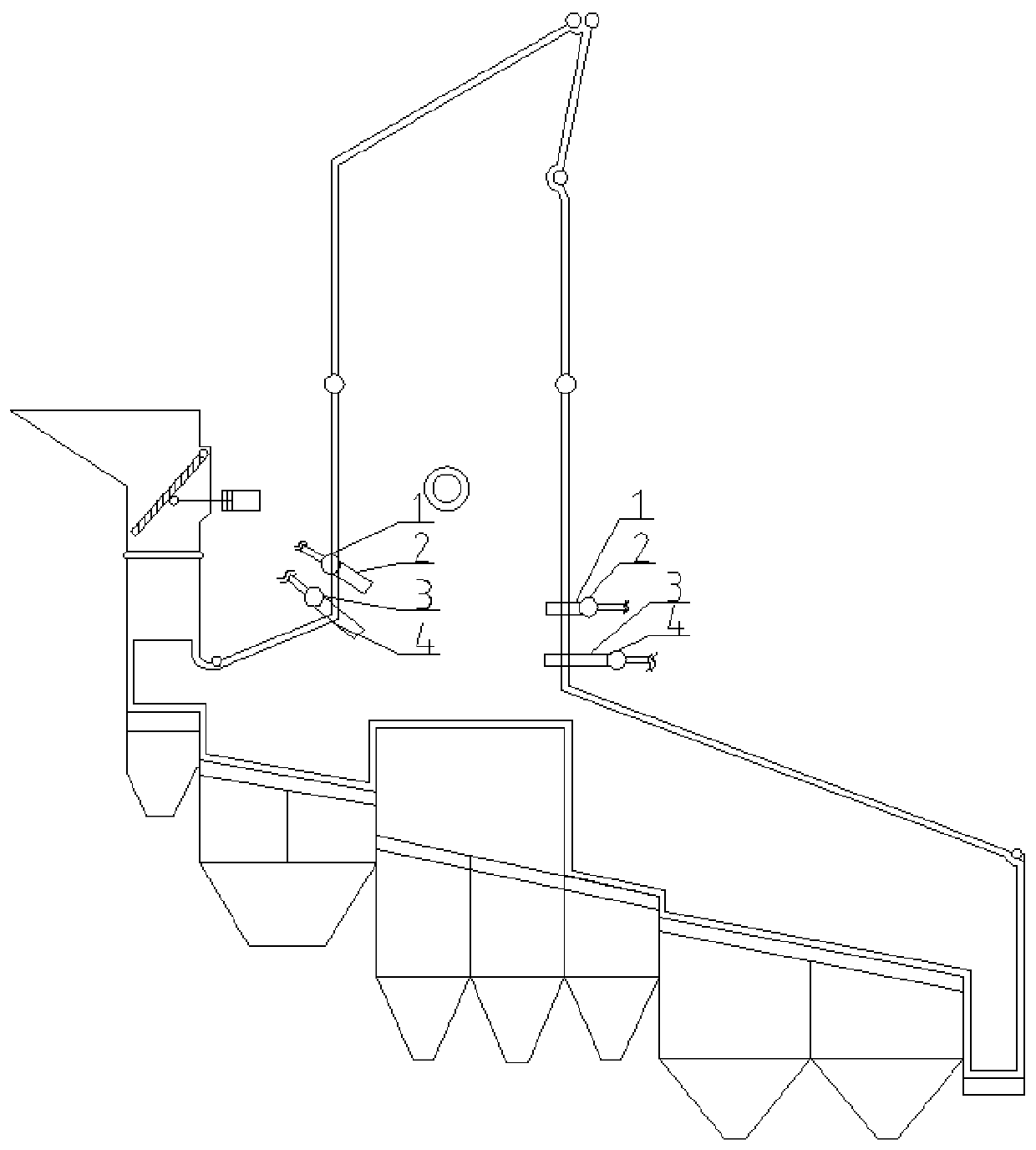 Strong turbulence combusting system for reducing CO and NOx