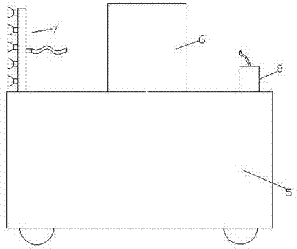 Spraying device for landscape plant protection