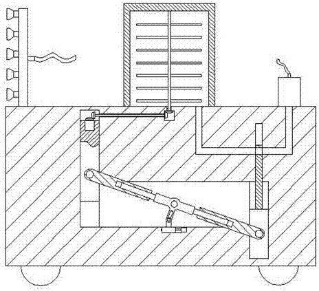 Spraying device for landscape plant protection