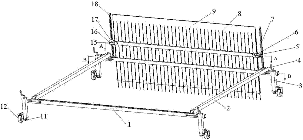 A field trial tilling depth and profile measurement instrument and a measurement method thereof