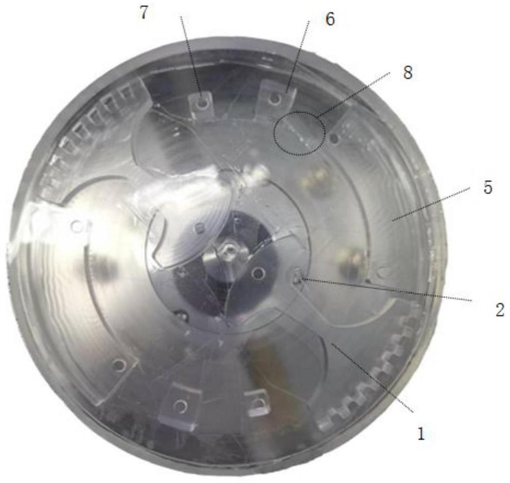 A centrifugal microfluidic chip for extracting free nucleic acid and its method for extracting free nucleic acid