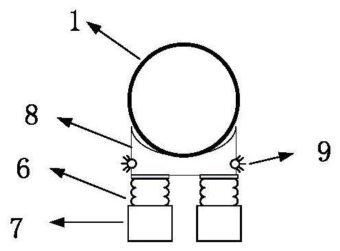 A device and method for constructing a solid rocket ground test free boundary