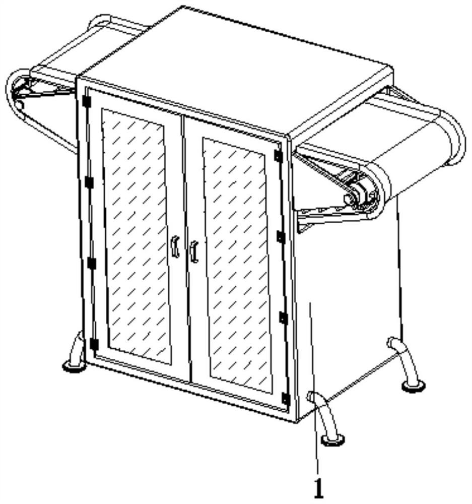 Tea leaf conveyor convenient to disassemble and assemble and capable of automatically scraping out tea dust