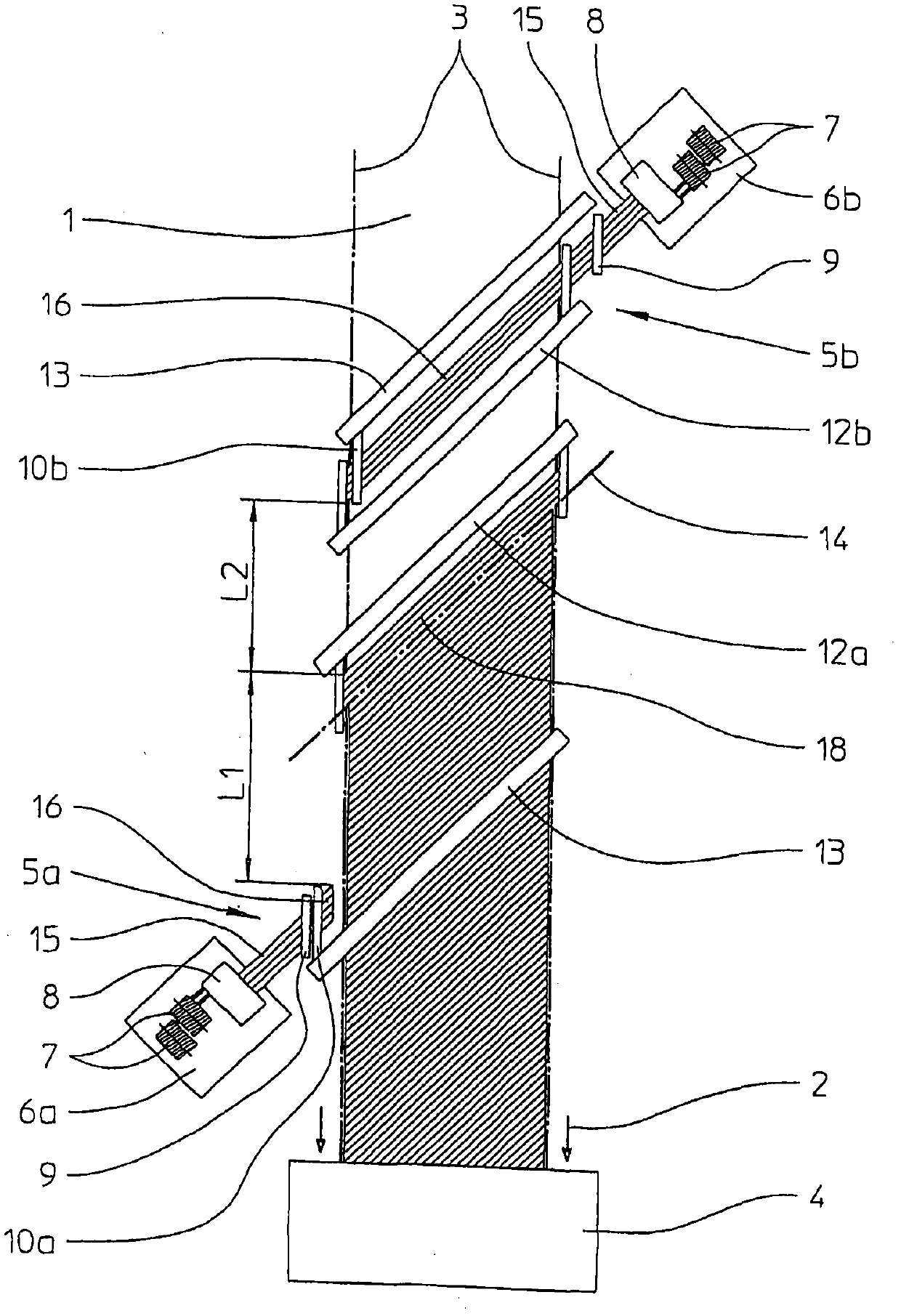 Method and device for laying unidirectional fiber layer on mobile bracket and method for producing multi axial cloth