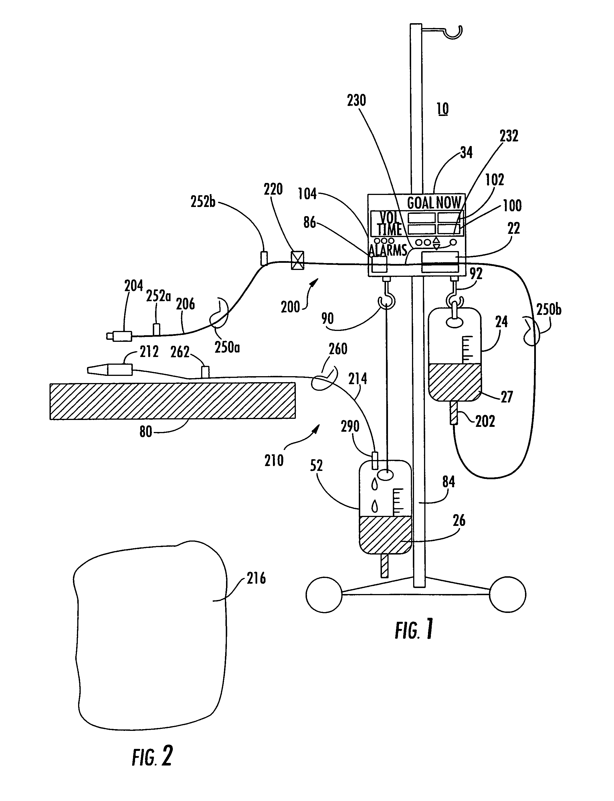 Patient connection system for a balance hydration unit