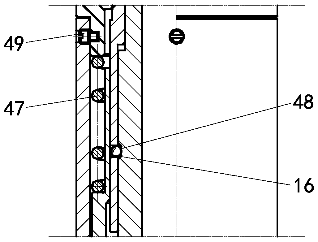 Double-slip hydraulic anchoring sealing device for window sidetrack drilling