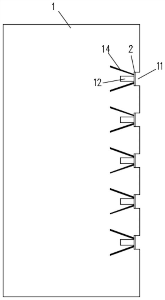 Dry and wet combined connection structure with prefabricated concrete floor slabs and construction method