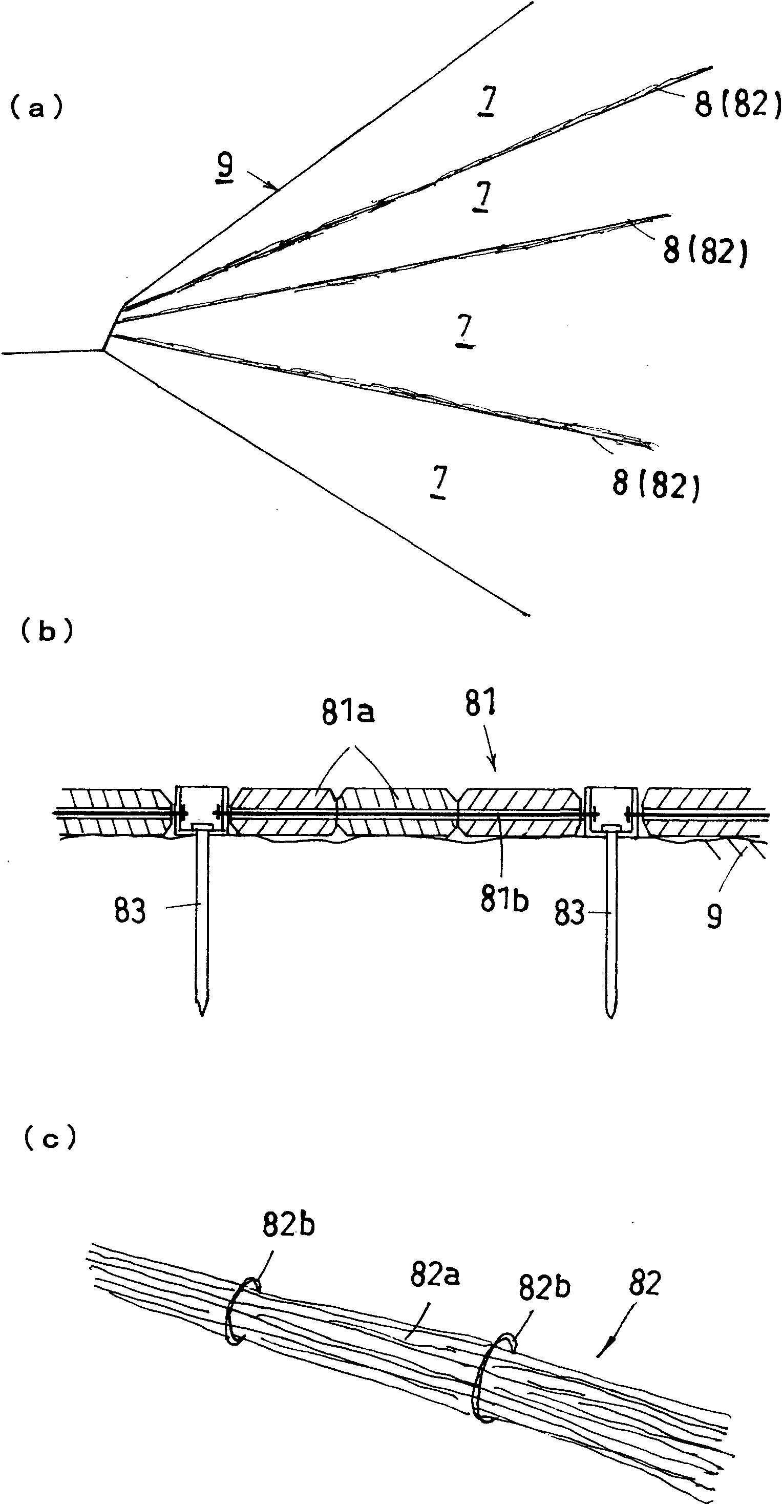 Slope afforesting construction method