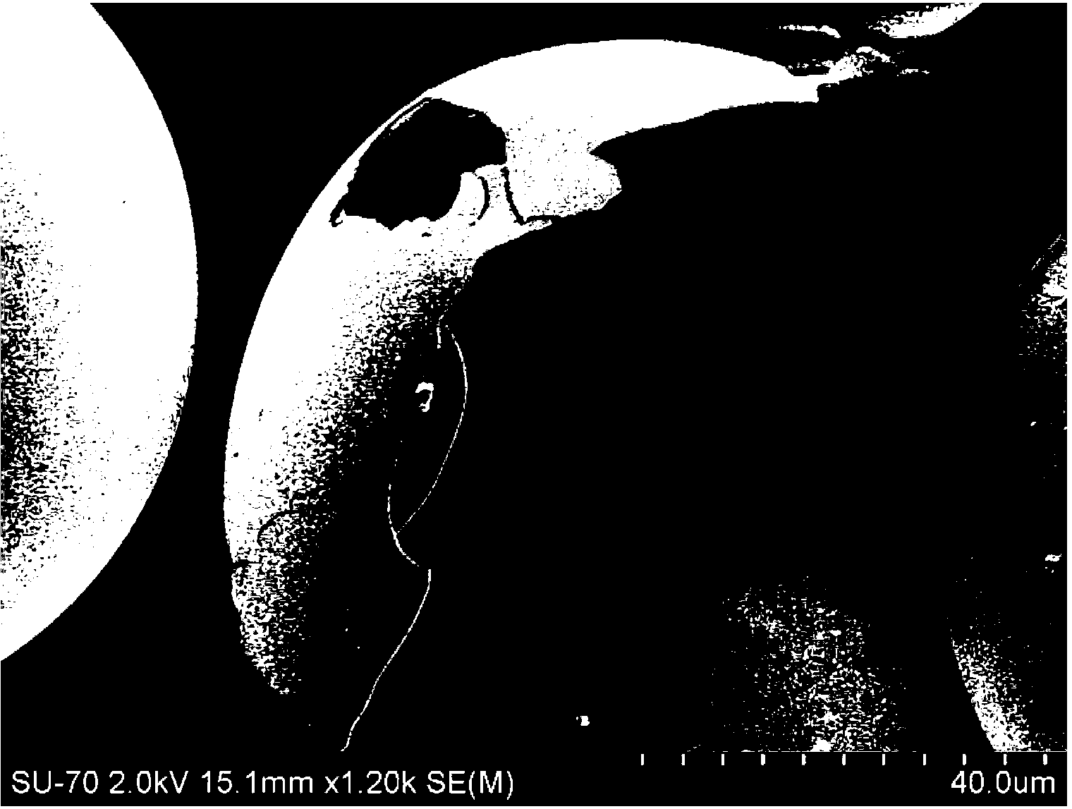 Preparation method of microcapsule for self-repair material with phenolic resin as wall material