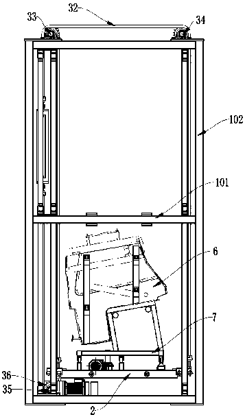 A lifting device that can automatically input and output sanitary ceramic molds