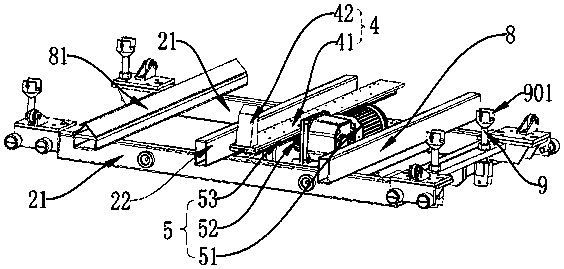 A lifting device that can automatically input and output sanitary ceramic molds