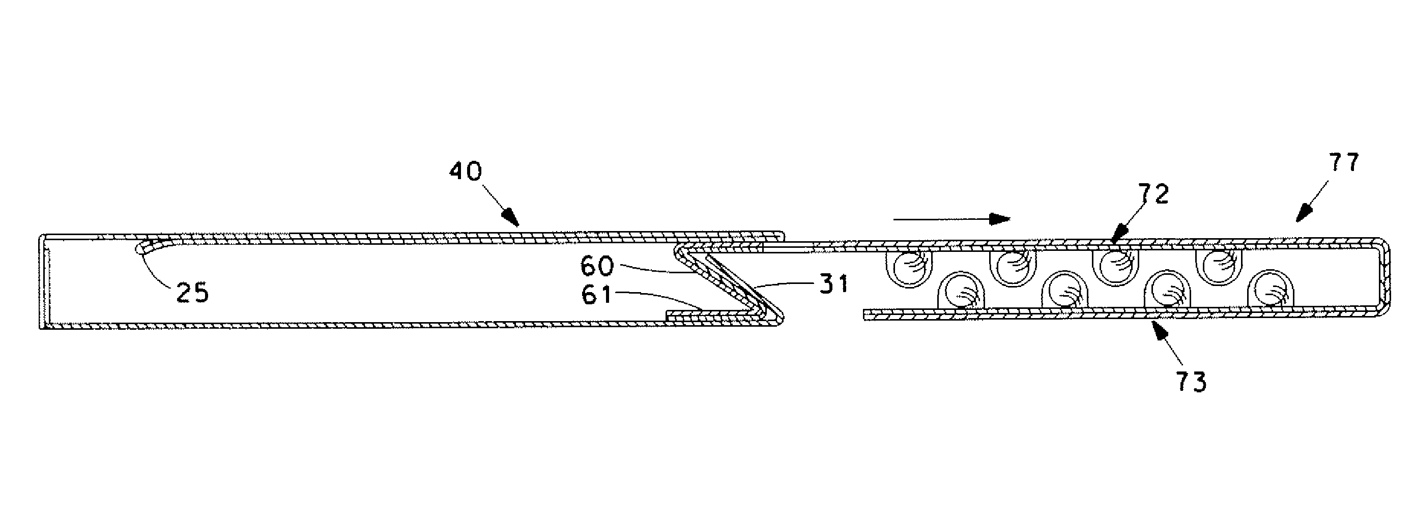 Child-resistant package with latch and retaining feature