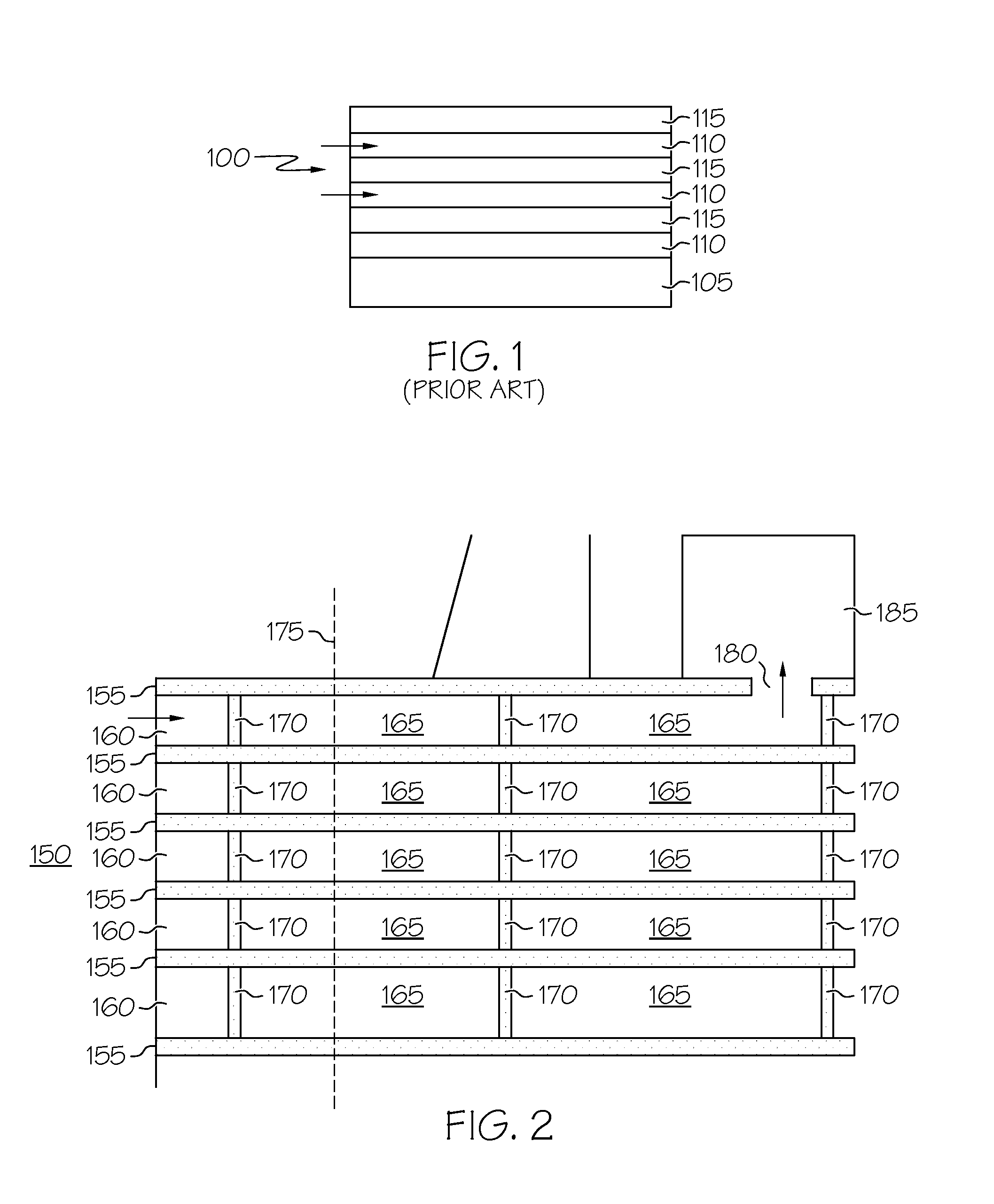 Three dimensional multilayer barrier and method of making