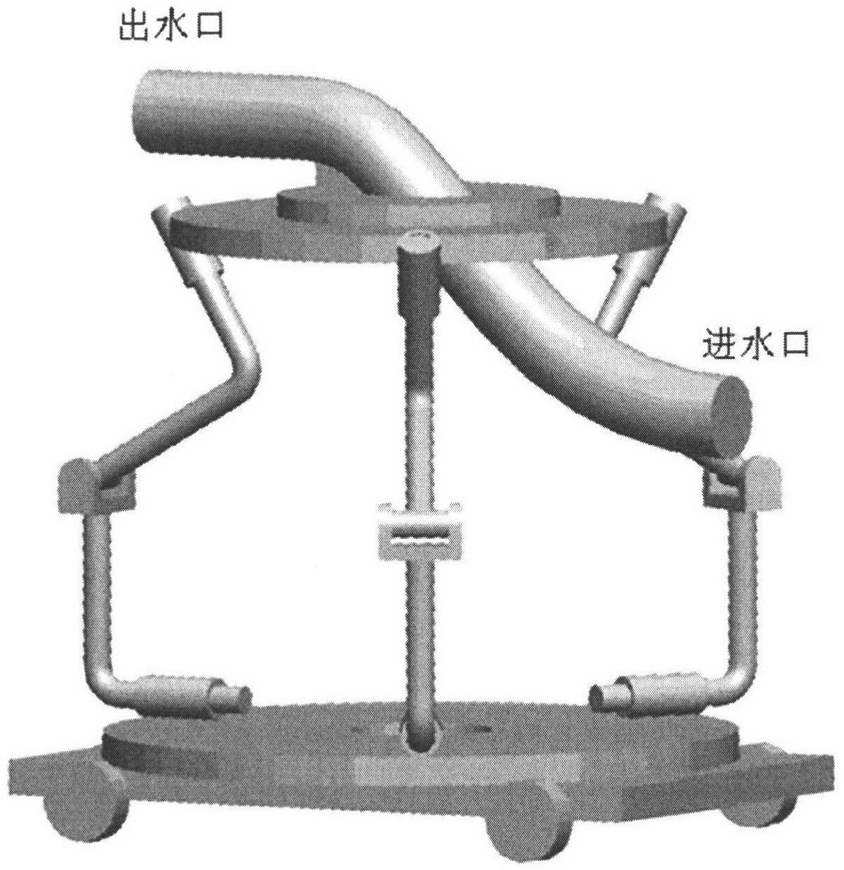 3CRC parallel mechanism fire monitor