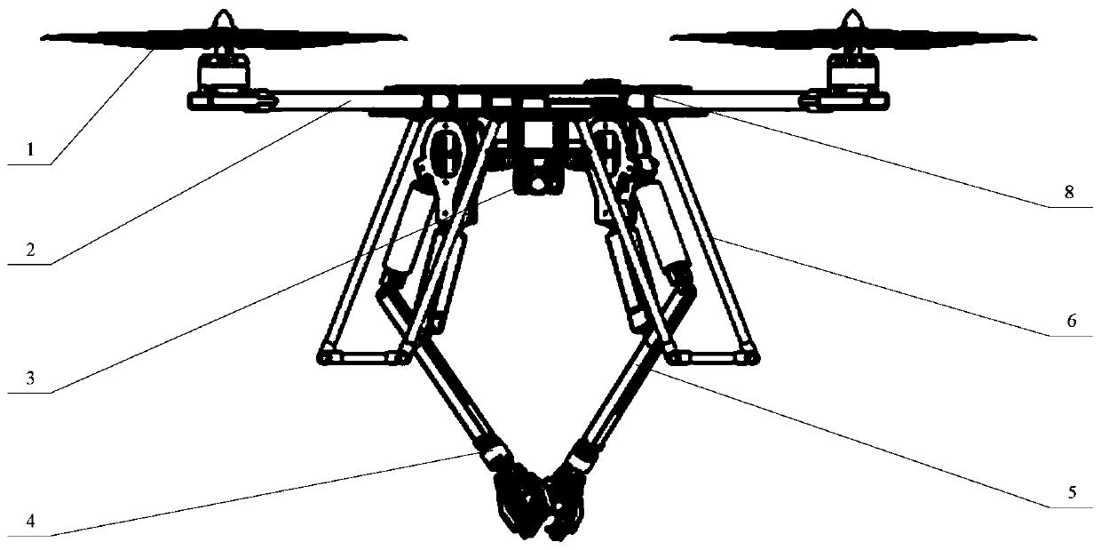 Stable line contact and line separation mechanism of high-voltage transmission line flying inspection robot