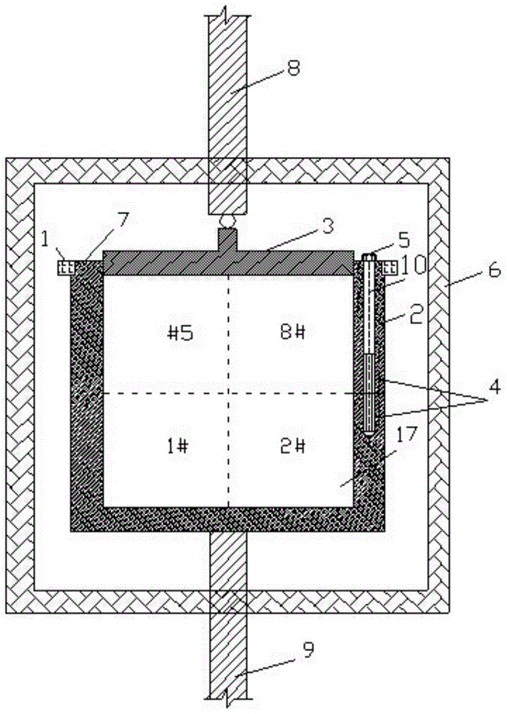 A device and method for measuring three-dimensional thermal conductivity of frozen soil