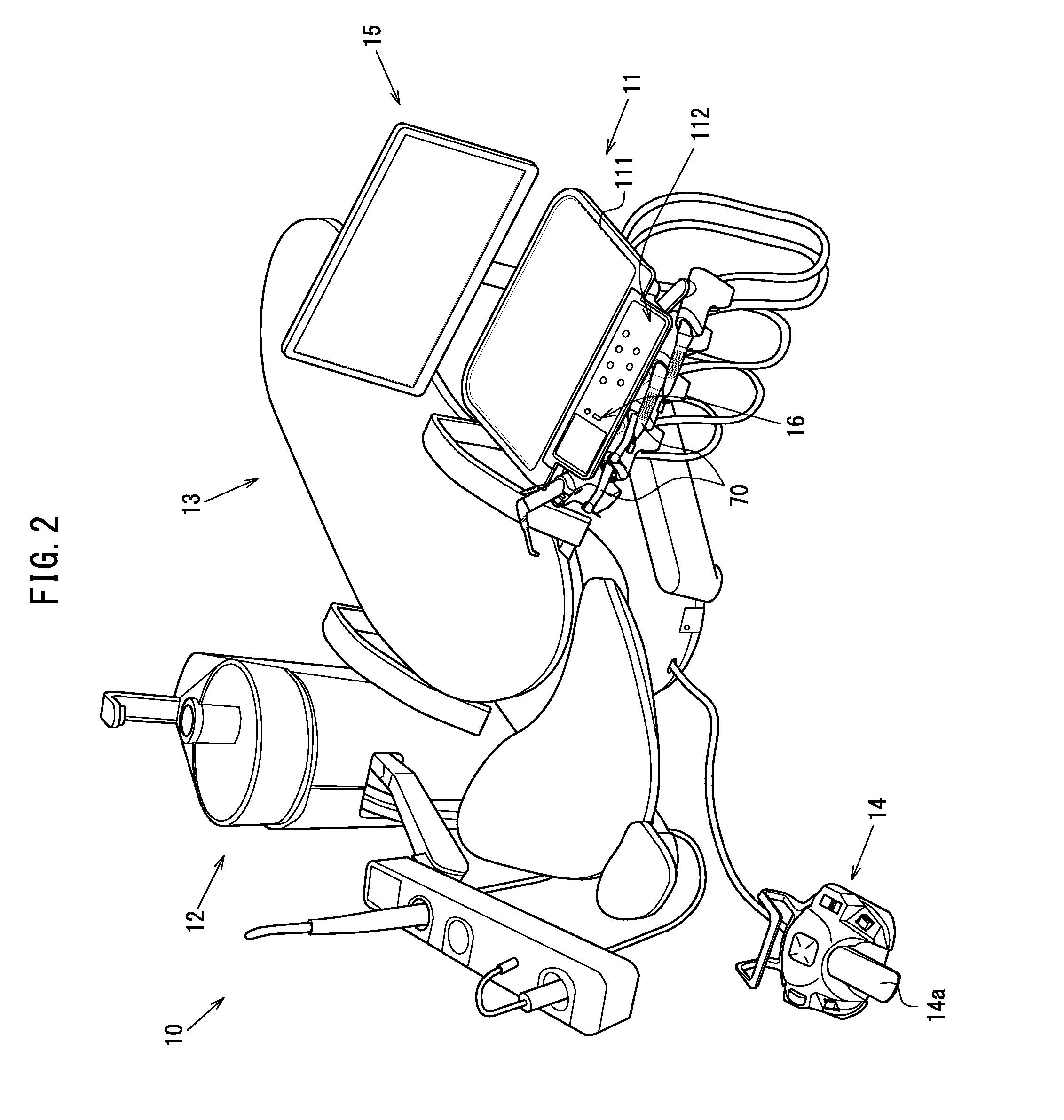 Dental image display device, dental surgical operation device, and dental image display method