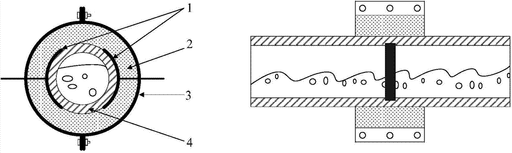 Real-time capacitance measurement system for phase volume fraction of gas-liquid two-phase flow and measurement method thereof