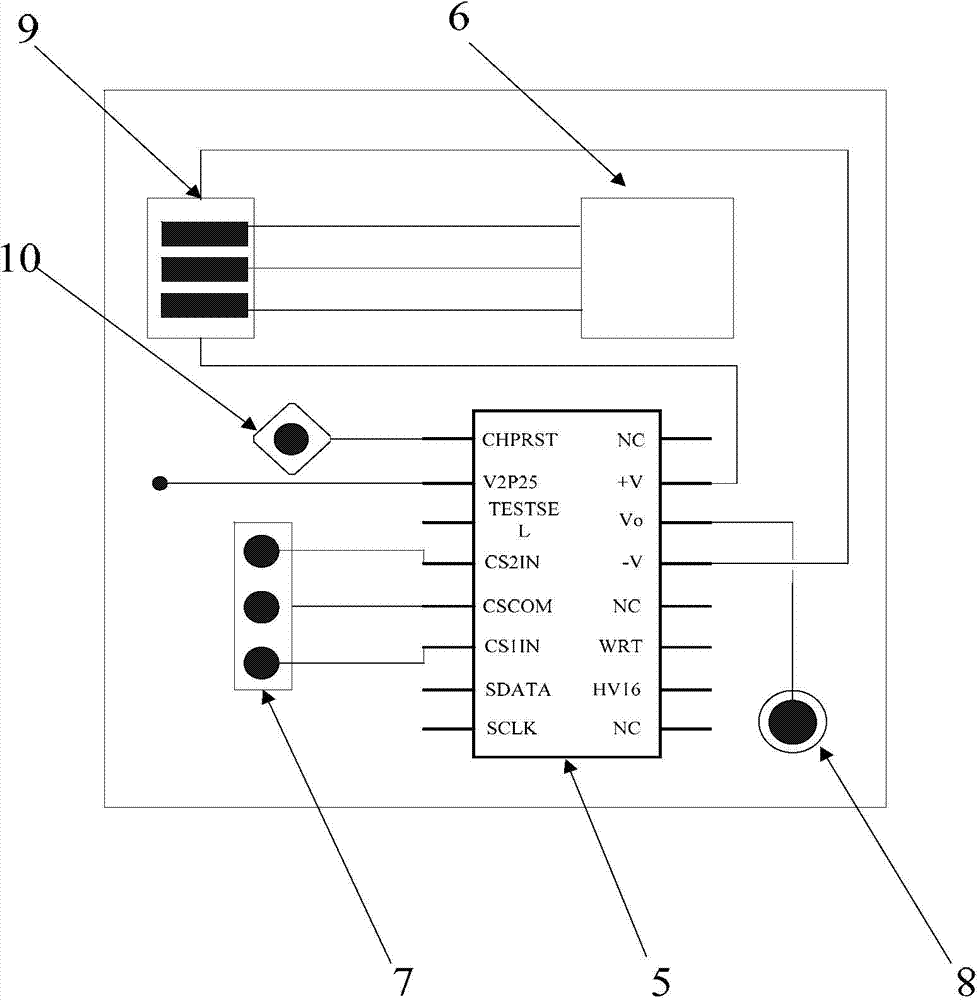 Real-time capacitance measurement system for phase volume fraction of gas-liquid two-phase flow and measurement method thereof