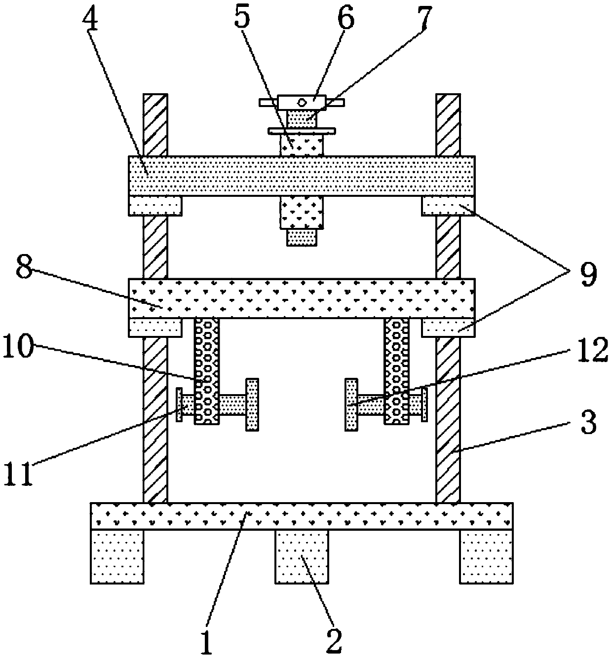 Red wine bottle plug installer with fixing device