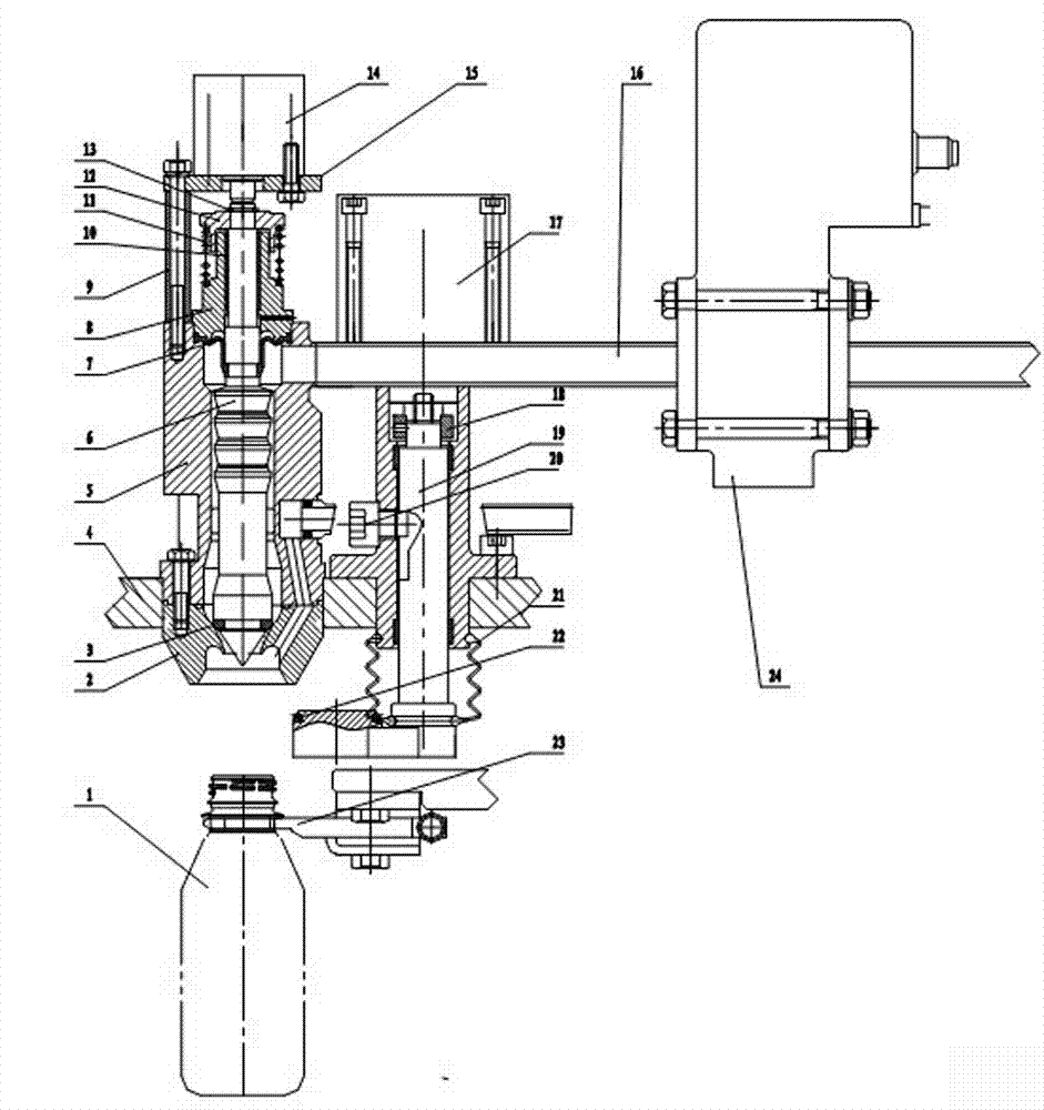 Aseptic cold filling valve