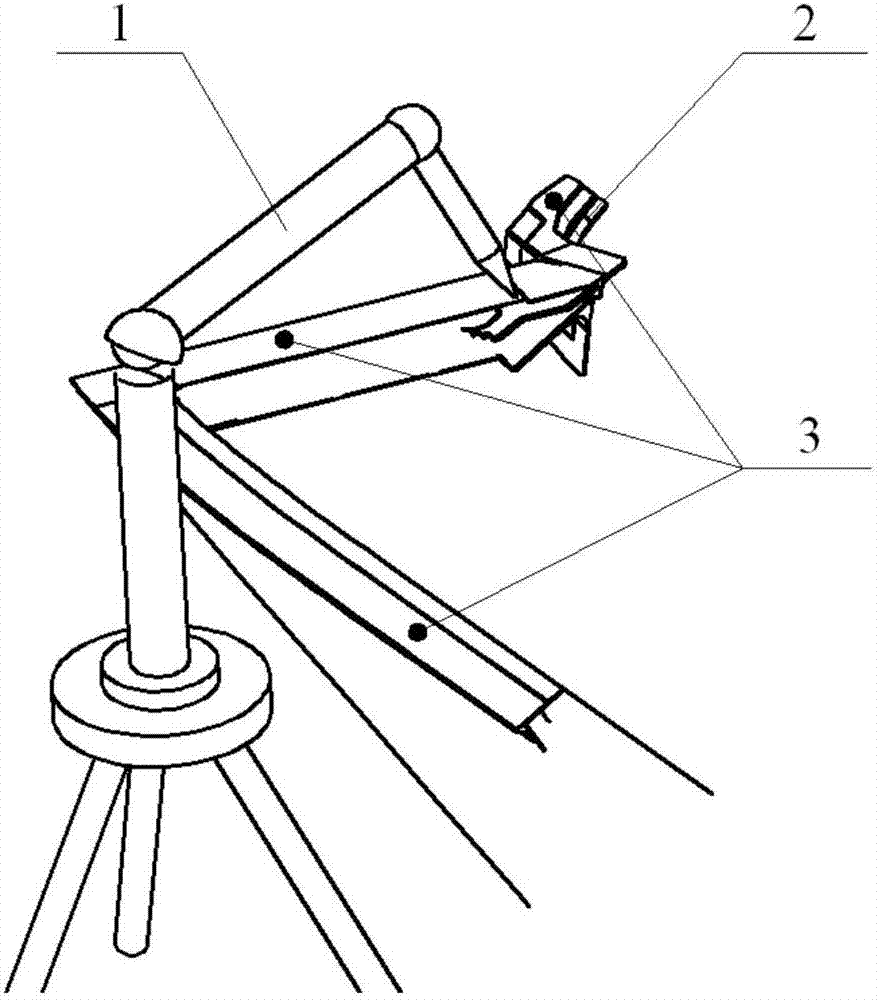 Aircraft internal complicated structure boundary reverse leading method adopting digital measurement