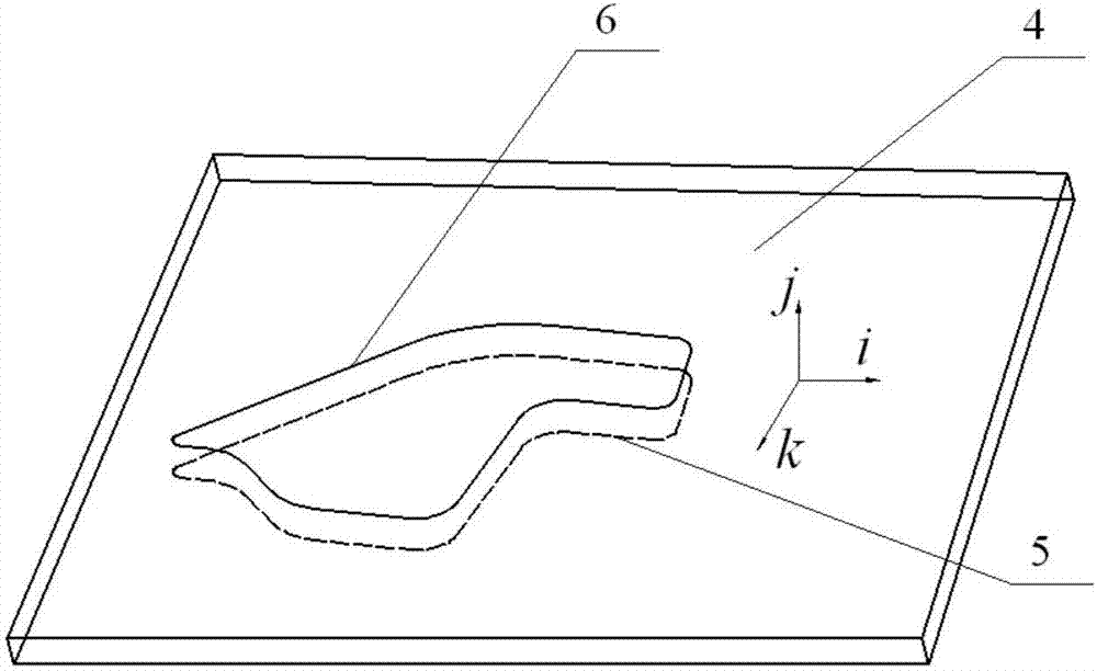 Aircraft internal complicated structure boundary reverse leading method adopting digital measurement