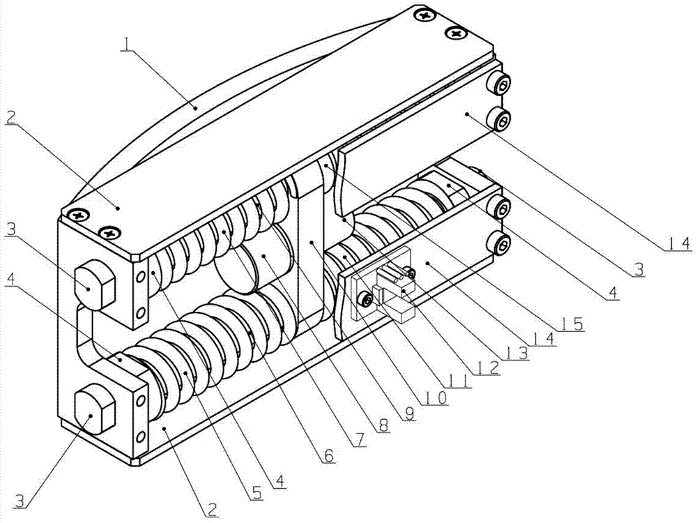 A limit buffer device for limiting the continuous rotation of the rotary shaft system of the photoelectric theodolite