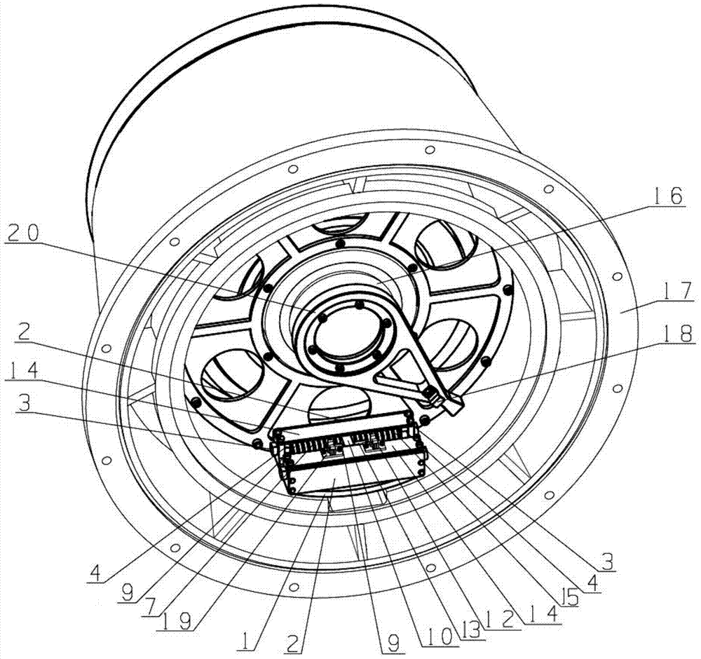 A limit buffer device for limiting the continuous rotation of the rotary shaft system of the photoelectric theodolite