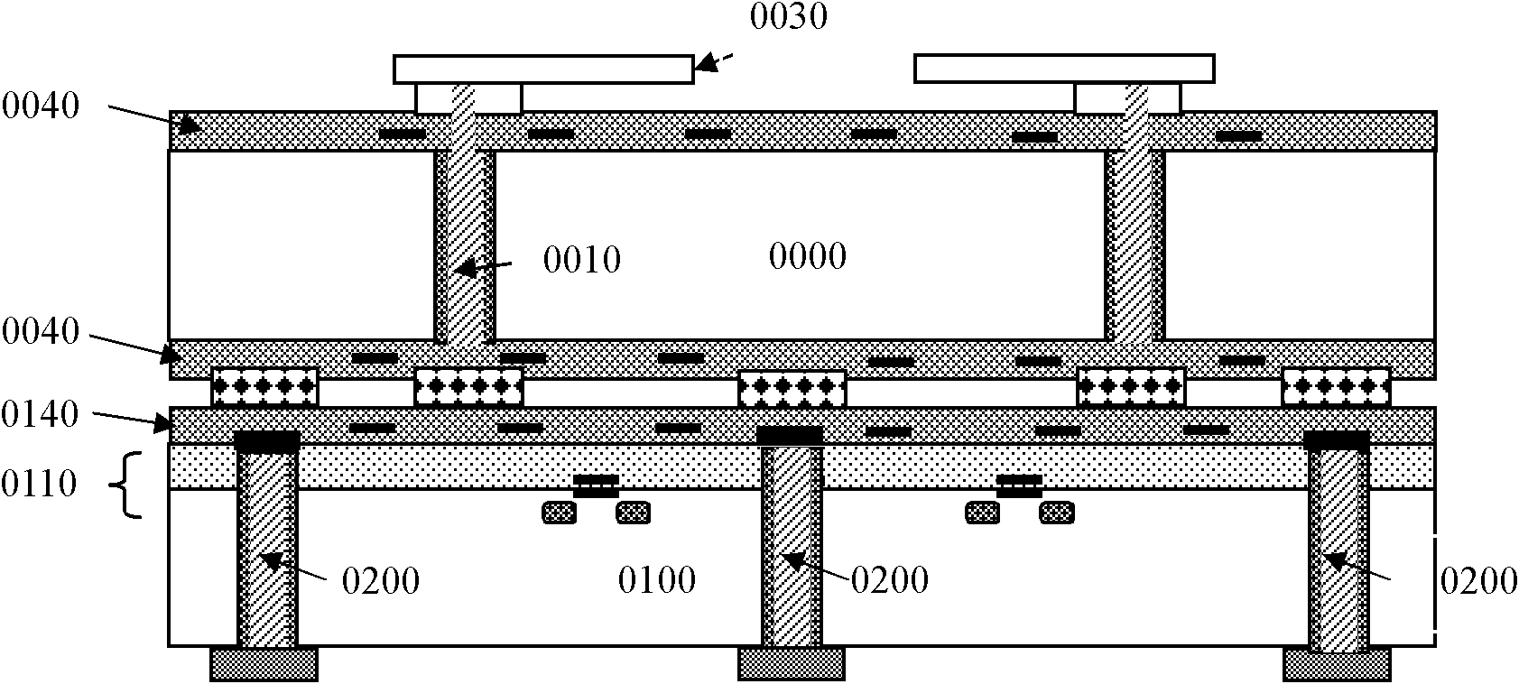 Integrated structure and manufacturing method of an infrared focal plane array detector