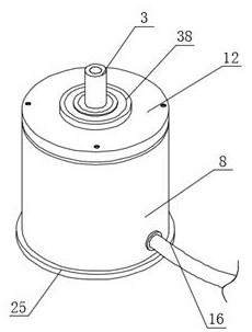 Built-in rotary encoder for detecting rotation speed