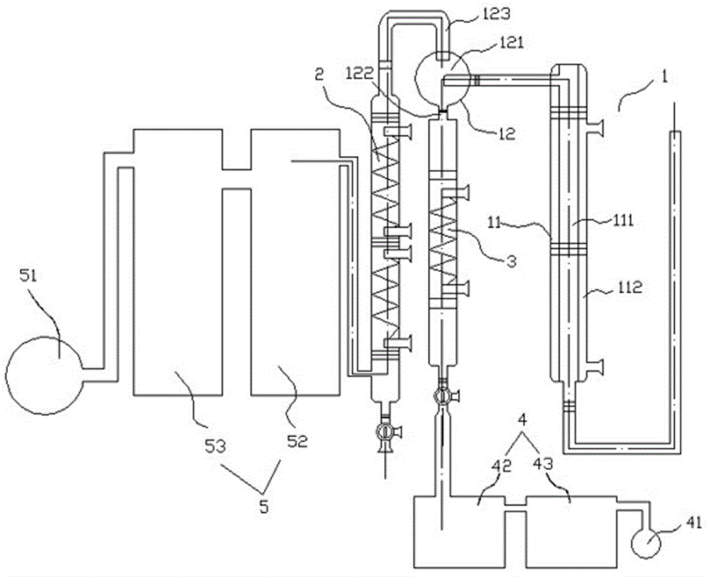 Concentration and recovery device for industrial electroplating wastewater