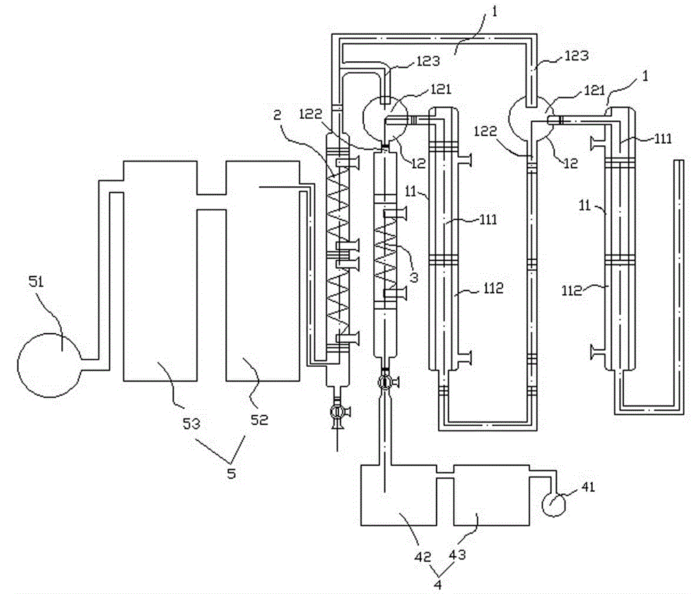 Concentration and recovery device for industrial electroplating wastewater