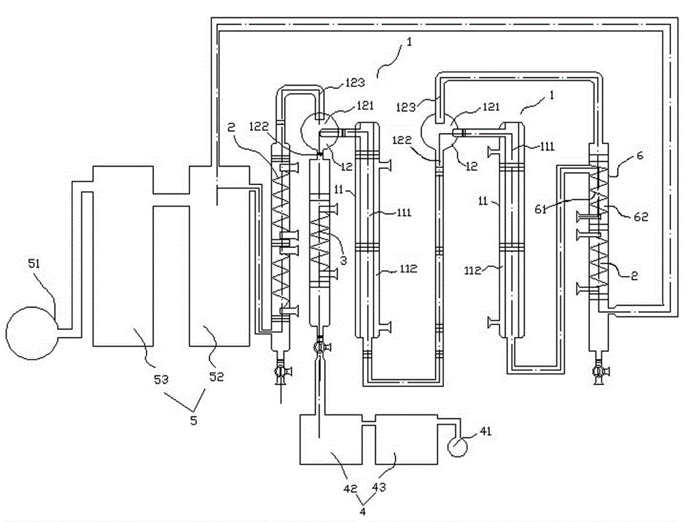 Concentration and recovery device for industrial electroplating wastewater