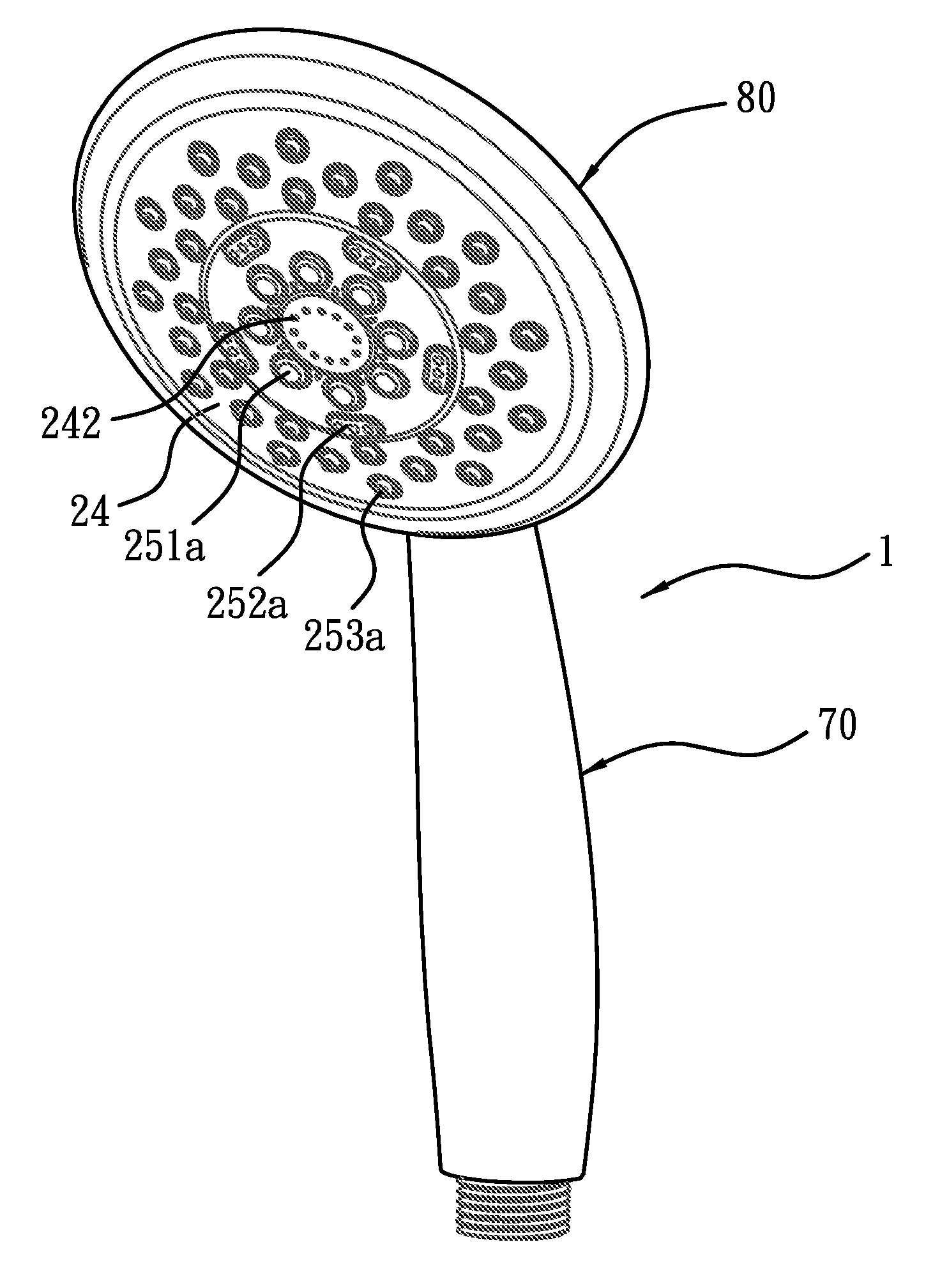 Adjustable module spray head and adjusting method thereof