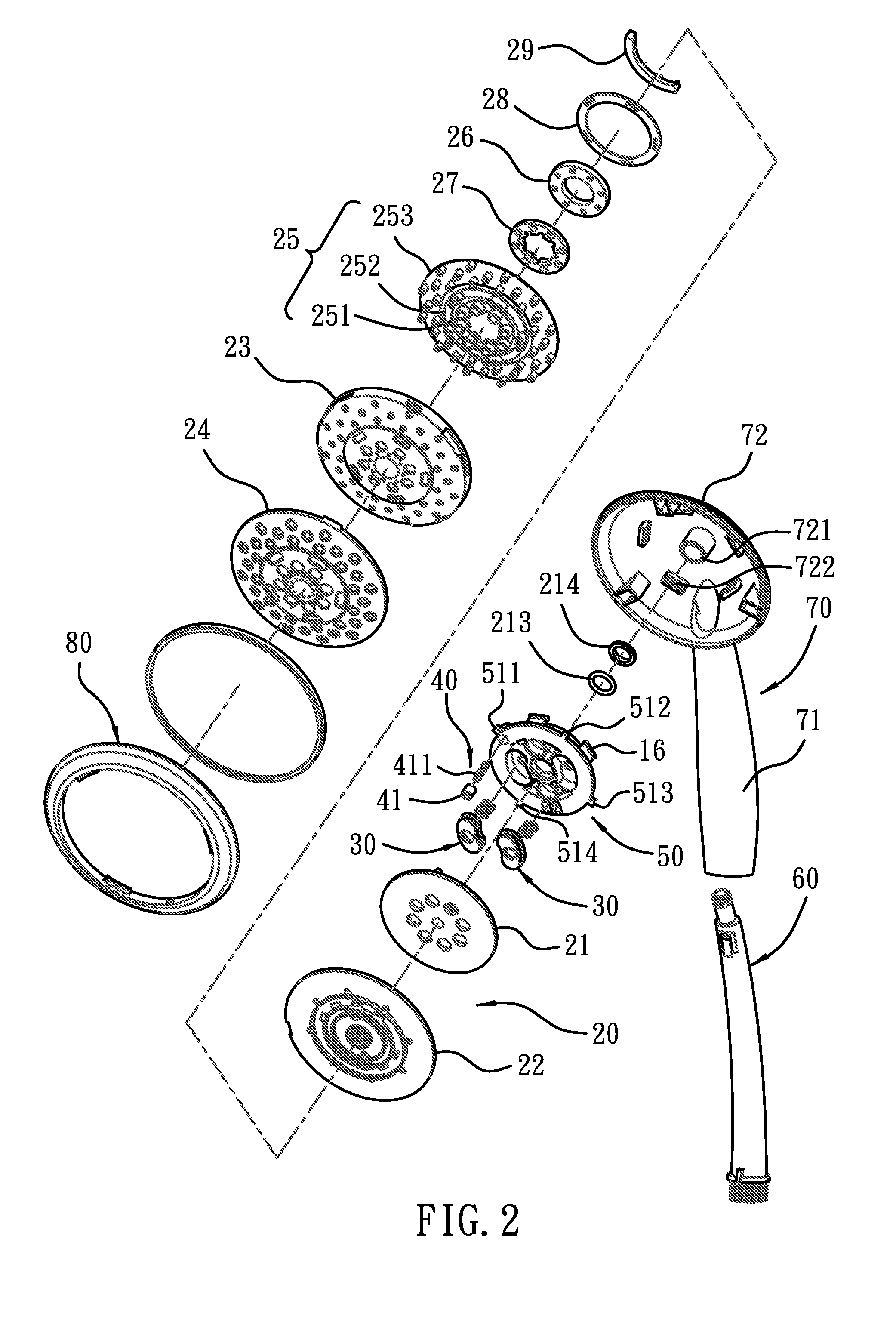 Adjustable module spray head and adjusting method thereof