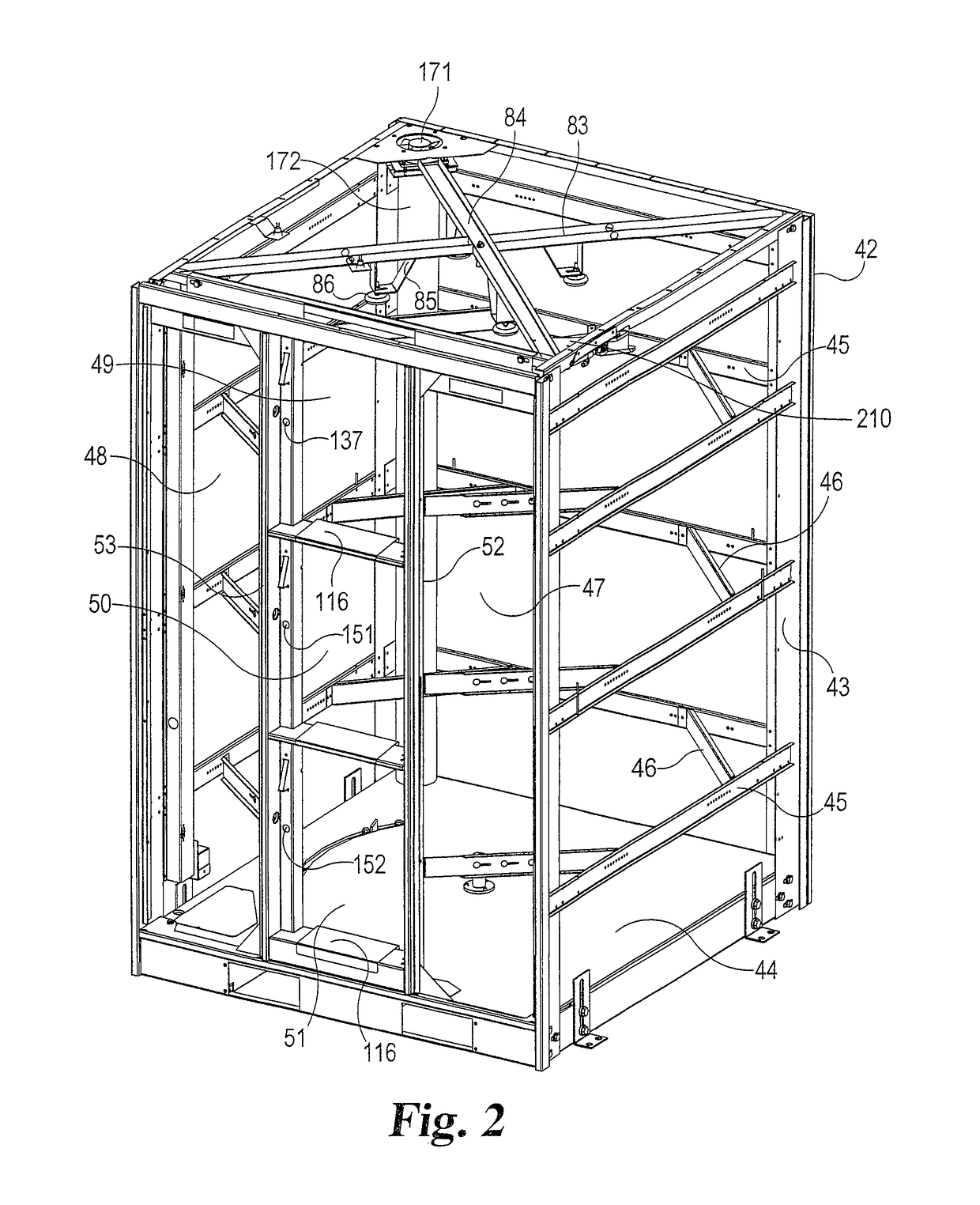 Self-serve kiosk with rotatable container carousel