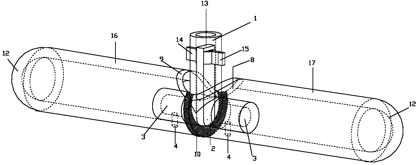 Aeration pipe with pipe end being hemispheric aeration plate