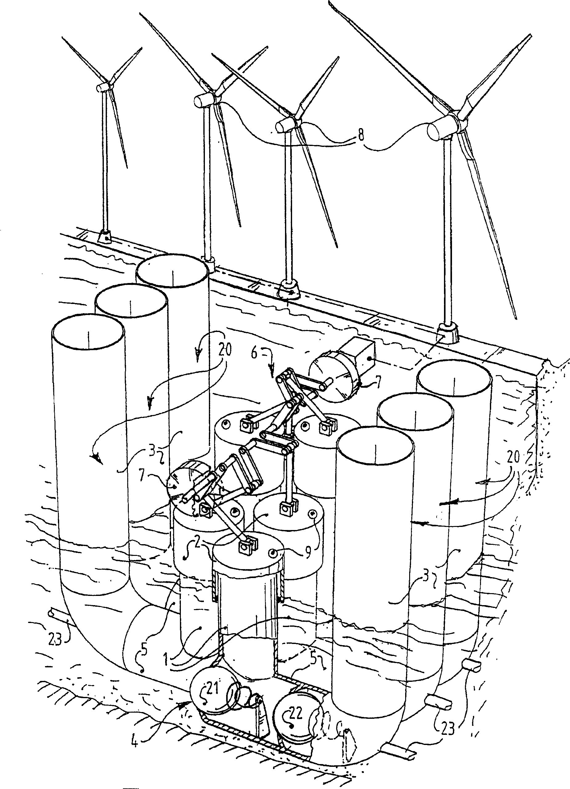 Apparatus for storage of potential energy