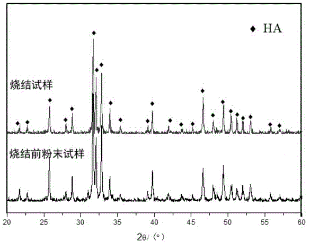 Method for preparation of bone hydroxyapatite-imitating bone repair material